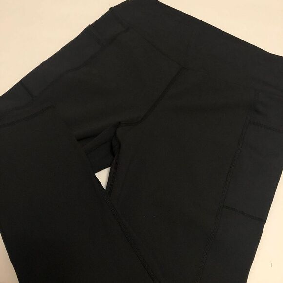 198 Susan Graver SG Sport Contour Knit Leggings BLACK sz M - Picture 2 of 3